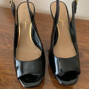 Jessica Simpson Ladies Black Patten Leather Heels